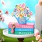 Spring Table Decorations Hello Spring Wooden Signs Flower Book Stack Decor Farmhouse Tabletop Centerpieces Easter Decor for Home Table Kitchen Shelf Tiered Tray